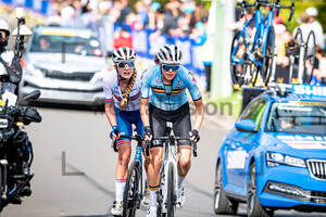 VAN DE VELDE Julie, BACKSTEDT Elynor: UCI Road Cycling World Championships 2022