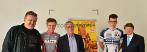 Ralf Zehr, Tim Reske, Günter Polauke, Malte Jürß, Wolfgang Scheibner: Tour de Berlin 2015 - Pressekonferenz