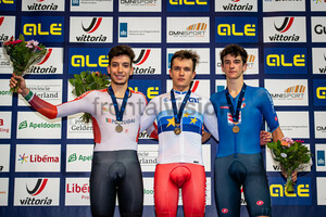 NARCISO Diogo, SHICHKIN Vlas, PINAZZI Mattia: UEC Track Cycling European Championships (U23-U19) – Apeldoorn 2021