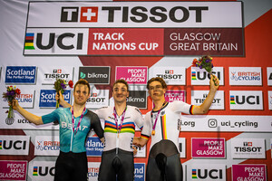 HAVIK Yoeri, VIVIANI Elia, TEUTENBERG Tim Torn: UCI Track Nations Cup Glasgow 2022