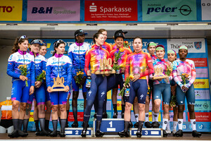TEAM JAYCO ALULA, TEAM SD WORX, CANYON//SRAM RACING: LOTTO Thüringen Ladies Tour 2023 - 1. Stage