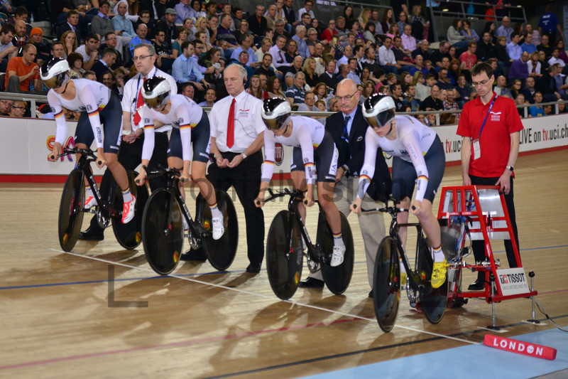BECKER Charlotte, STOCK Gudrun, KRÖGER Mieke, POHL Stephanie: UCI Track Cycling World Cup London 