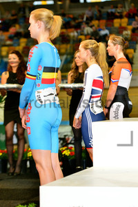 Kirsten Wild, Laura Trott, Jolien D Hoore : UEC Track Cycling European Championships, Netherlands 2013, Apeldoorn, Omnium, Qualifying and Finals, Women