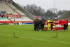 Mannschaftsfoto nach Abpfiff Rot-Weiss Essen vs. Wuppertaler SV Spielfotos 23-01-2022