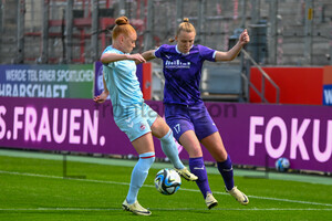 Annalena Rieke Laura Vogt Google Pixel Frauen Bundesliga SGS Essen 1. FC Köln Spielfotos 11.05.2024