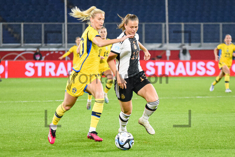 Sofia Jakobsson, Klara Bühl Frauen-Länderspiel Deutschland Schweden 21.02.2023 