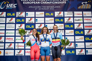 IVANCHENKO Alena, BACKSTEDT Zoe, VANHOVE Marith: UEC Track Cycling European Championships (U23-U19) – Apeldoorn 2021