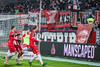 Vinko Sapina Torjubel Rot-Weiss Essen vs. FC Viktoria Köln Spielfotos 23.01.2024
