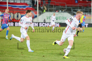 Sandro Plechaty, Ron Berlinski Wuppertaler SV vs. Rot-Weiss Essen 01.03.2023