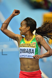 Genzebe DIBABA: IAAF World Indoor Championships Sopot 2014