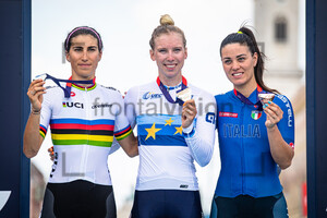 BALSAMO Elisa, WIEBES Lorena, BARBIERI Rachele: UEC Road Cycling European Championships - Munich 2022