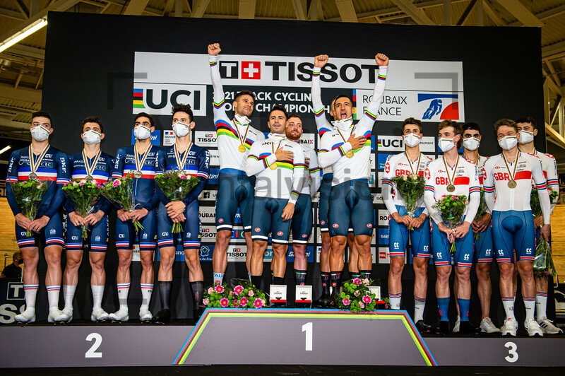 France, Italy, Great Britain: UCI Track Cycling World Championships – Roubaix 2021 
