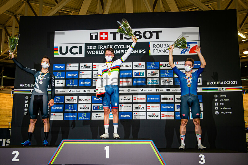 GATE Aaron, HAYTER Ethan, VIVIANI Elia: UCI Track Cycling World Championships – Roubaix 2021 