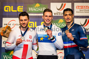 RUDYK Mateusz, LAVREYSEN Harrie, HELAL Rayan: UEC Track Cycling European Championships – Grenchen 2023