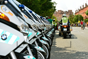 Police Motorbikes: Vuelta a Espana, 13. Stage, From Valls To Castelldefels