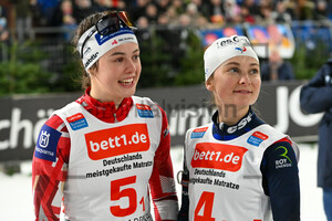 Anna Andexer, Jeanne Richard bett1.de WTC Biathlon Talent Team Challenge Schalke 28.12.2023
