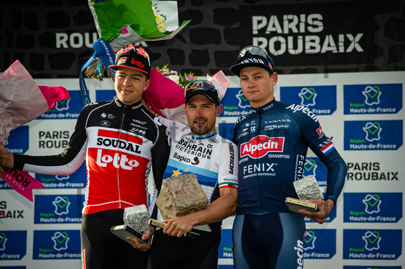 VERMEERSCH Florian, COLBRELLI Sonny, VAN DER POEL Mathieu: Paris - Roubaix 