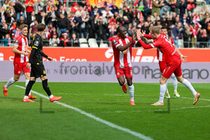 Moussa Doumbouya Torjubel Rot-Weiss Essen vs. BVB U23 Spielfotos 17.03.2024
