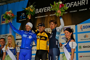 Winner Gerald Ciolek, second Arnaud Demare, third Heinrich Haussler: 3. stage