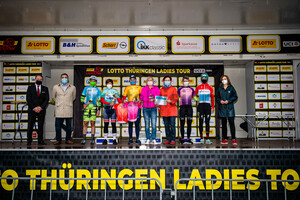 FOX Katharina, HAMMES Kathrin, NORSGAARD JÃ˜RGENSEN Emma Cecilie, HOHLFELD Vera, ZANNER Beate, MAJERUS Christine: LOTTO Thüringen Ladies Tour 2021 - 2. Stage