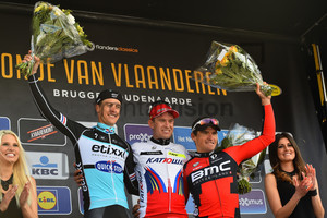 TERPSTRA Niki, KRISTOFF Alexander, VAN AVERMAET Greg: 99. Ronde Van Vlaanderen 2015