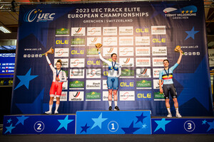 PIKULIK Daria, ARCHIBALD Katie, KOPECKY Lotte: UEC Track Cycling European Championships – Grenchen 2023