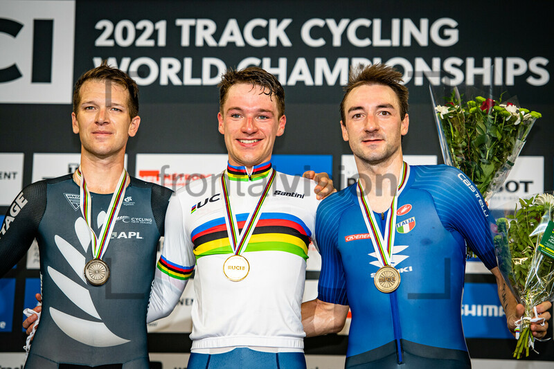 GATE Aaron, HAYTER Ethan, VIVIANI Elia: UCI Track Cycling World Championships – Roubaix 2021 