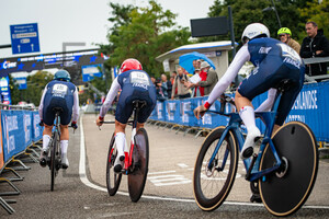 LABOUS Juliette, KERBAOL Cedrine, CORDON RAGOT Audrey: UEC Road Cycling European Championships - Drenthe 2023
