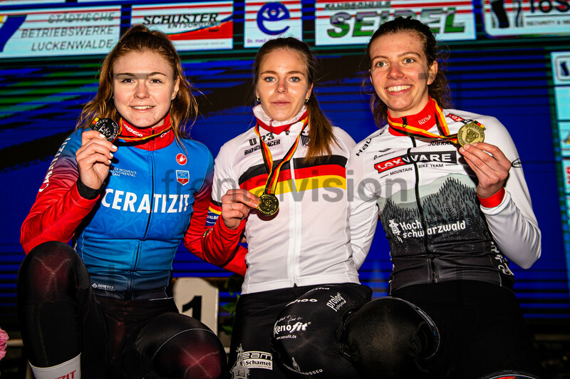 SEIDEL Clea, KRAHL Judith, VAN THIEL Sina: Cyclo Cross German Championships - Luckenwalde 2022 