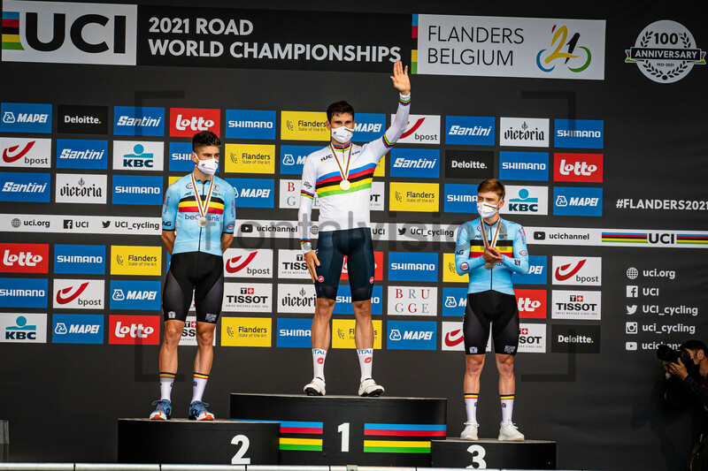 VAN AERT Wout, GANNA Filippo, EVENEPOEL Remco: UEC Road Cycling European Championships - Trento 2021 