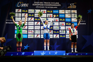 MCCURLEY Shannon, NELSON Emily, MARTINS Maria: UEC Track Cycling European Championships 2019 – Apeldoorn