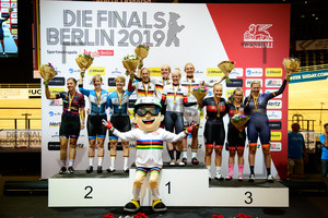 Award Ceremony - Team Sprint U19: German Track Cycling Championships 2019