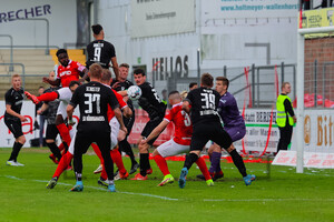 OÄŸuzhan Kefkir Tor gegen SV Rödinghausen mit Rot-Weiss Essen 07.05.2022