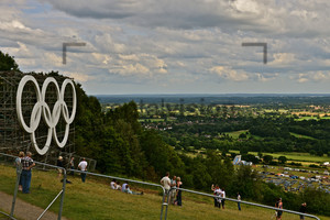 View from the Dorking Boxhill: Round About Mens Road Race