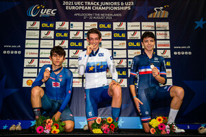 BELLETTA Dario Igor, TARLING Joshua, LE HUITOUZE Eddy: UEC Track Cycling European Championships (U23-U19) – Apeldoorn 2021