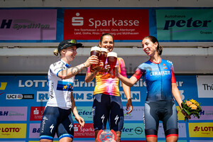 WIEBES Lorena , GUARISCHI Barbara, ALONSO Sandra: LOTTO Thüringen Ladies Tour 2023 - 3. Stage