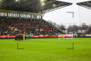 Gedenkminute für Pele Rot-Weiss Essen vs. Hallescher FC 14.01.2023