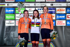 VAN DER BREGGEN Anna, VAN VLEUTEN Annemiek, VAN DIJK Eleonora: UCI World Championships 2018 – Road Cycling