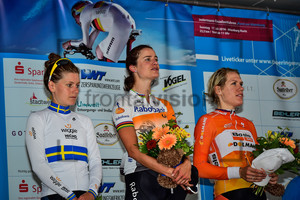 JOHANSSON Emma, VOS Marianne, VAN DIJK Eleonora: 29. Thüringen Rundfahrt Frauen 2016 - 3. Stage