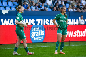 Natasha Kowalski, Lilli Purtscheller VfL Bochum vs. SGS Essen Spielfotos 09.09.2023