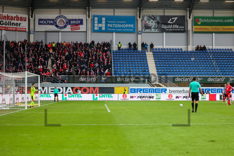 Felix Bastians Elfmeter SC Verl vs. Rot-Weiss Essen 21.01.2023 