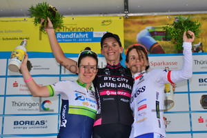 SPRATT Amanda, BUJAK Eugenia, BRZEZNA-BENTKOW Paulina: Thüringen Rundfahrt der Frauen 2015 - 2. Stage