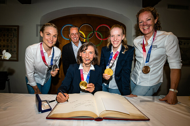 LETH Julie, KNOLL Klaus, BRENNAUER Lisa, BRAUßE Franziska, WILD Kirsten: Olympic Participants Party 