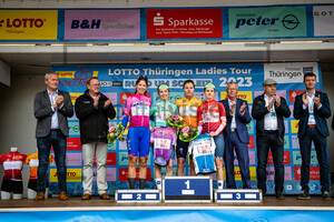 ROSEMAN-GANNON RubyNIEDERMAIER Antonia, KOPECKY Lotte, BRADBURY Neve: LOTTO Thüringen Ladies Tour 2023 - 1. Stage