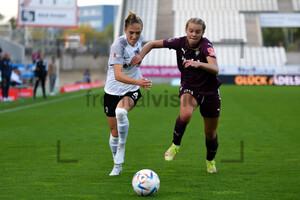 Sophia Kleinherne, Miriam Hils SGS Essen gegen Eintracht Frankfurt Frauen-Bundesliga Spielfotos 16.10.2022