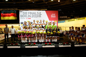 Award Ceremony - U19 - Team Pursuit: German Track Cycling Championships 2019
