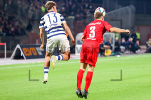 Julian Hettwer, Pierre Fassnacht Rot-Weiß Oberhausen vs. MSV Duisburg Spielfotos 23.09.2022