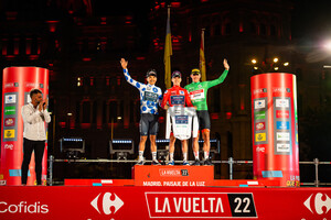 CARAPAZ Richard, EVENEPOEL Remco, PEDERSEN Mads: La Vuelta - 21. Stage