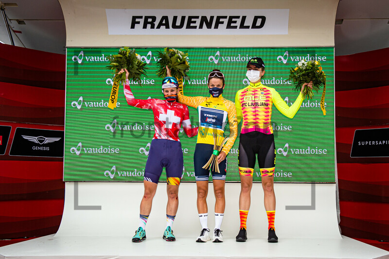 CHABBEY Elise, DEIGNAN Elizabeth, REUSSER Marlen: Tour de Suisse - Women 2021 - 2. Stage 
