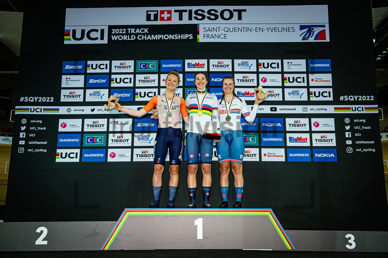 VAN DER  DUIN Maike, FIDANZA Martina, ROBERTS Jessica: UCI Track Cycling World Championships – 2022 